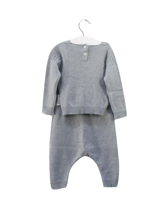 A Blue Knit Sweaters from Burberry in size 6-12M for boy. (Back View)