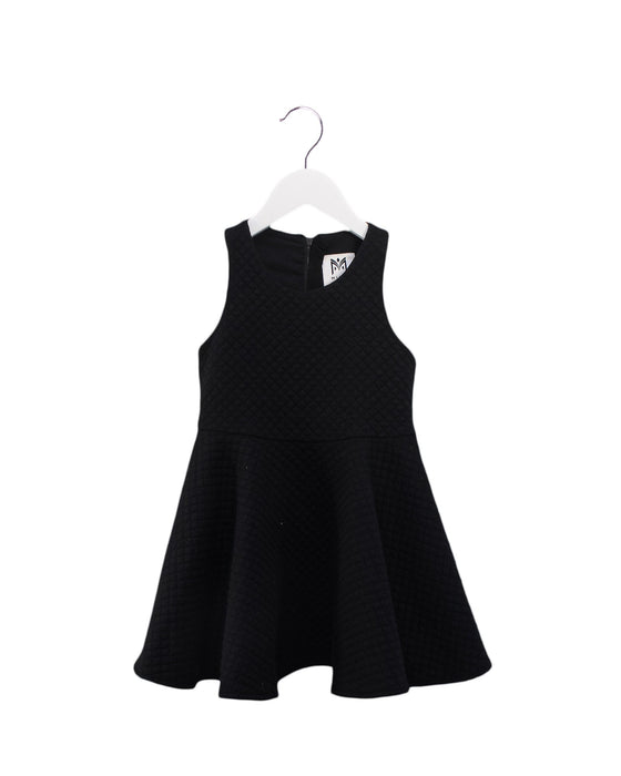 A Black Sleeveless Dresses from Milly Minis in size 4T for girl. (Front View)