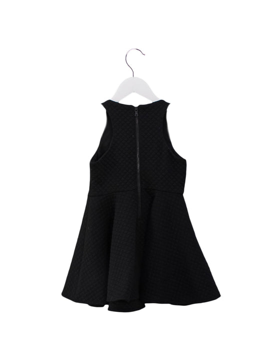 A Black Sleeveless Dresses from Milly Minis in size 4T for girl. (Back View)