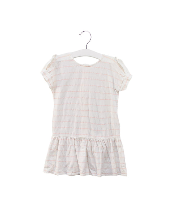 A White Short Sleeve Dresses from Chloe in size 3T for girl. (Front View)