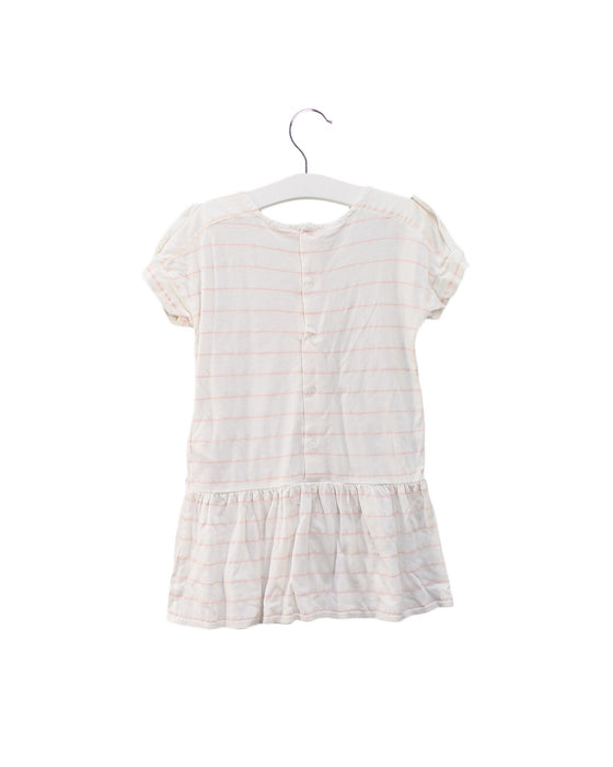 A White Short Sleeve Dresses from Chloe in size 3T for girl. (Back View)