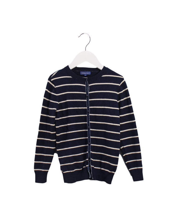 A Navy Cardigans from Nicholas & Bears in size 6T for girl. (Front View)
