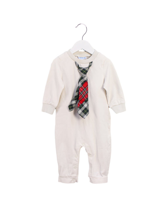 A Grey Long Sleeve Jumpsuits from Nicholas & Bears in size 6-12M for boy. (Front View)