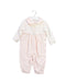 A Pink Long Sleeve Jumpsuits from Chickeeduck in size 12-18M for girl. (Front View)