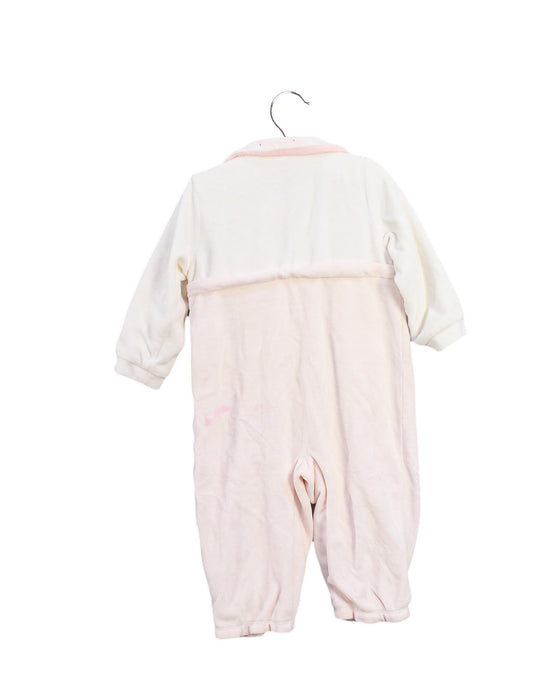 A Pink Long Sleeve Jumpsuits from Chickeeduck in size 12-18M for girl. (Back View)