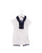 A White Short Sleeve Rompers from Nicholas & Bears in size 0-3M for boy. (Front View)