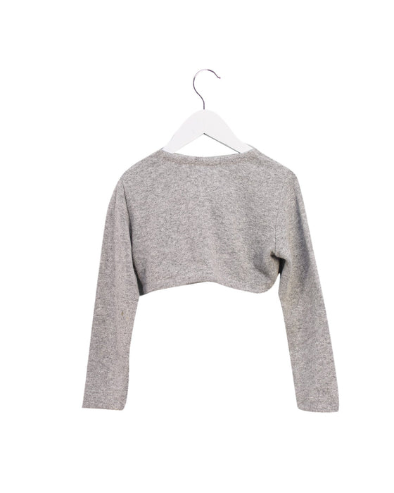 A Grey Cardigans from Monnalisa in size 5T for girl. (Back View)