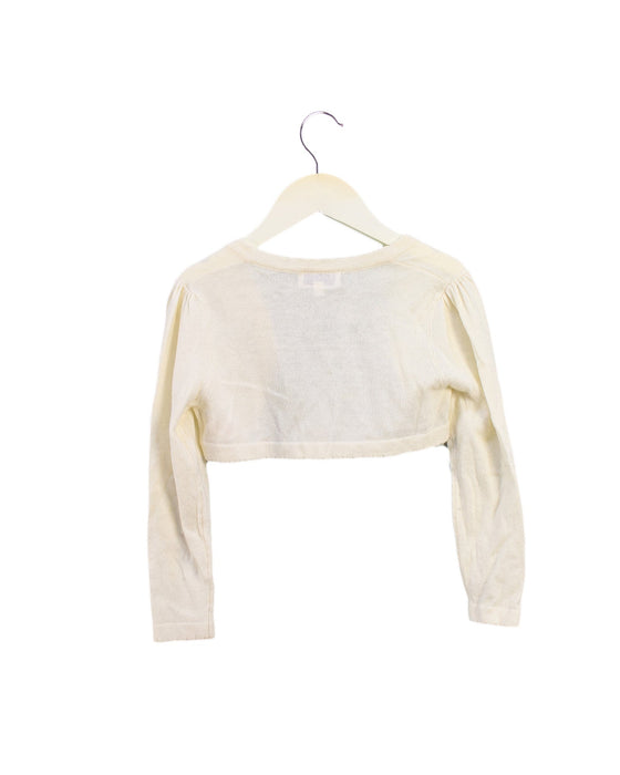 A Ivory Cardigans from Rachel Riley in size 4T for girl. (Back View)