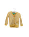 A Yellow Cardigans from Little Green Radicals in size 6-12M for girl. (Front View)