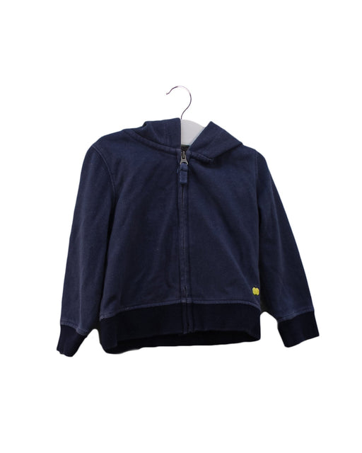 A Navy Zippered Sweatshirts from Bonnie Baby in size 12-18M for boy. (Front View)