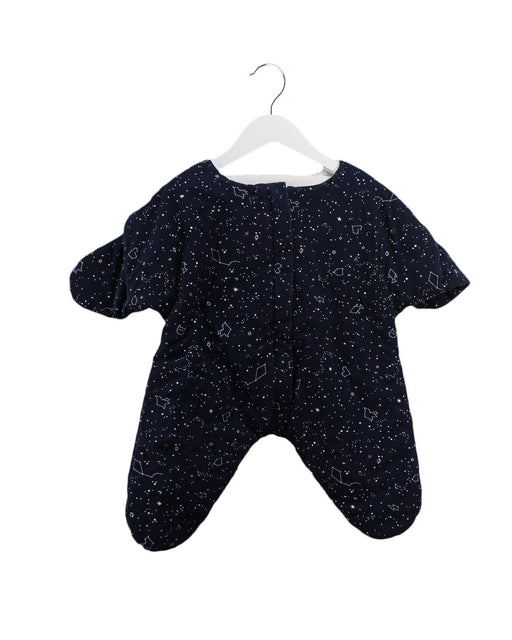A Navy Sleepsacs from Baby Bites Barcelona in size O/S for neutral. (Front View)