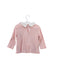 A Pink Long Sleeve Tops from Petit Bateau in size 6-12M for girl. (Back View)