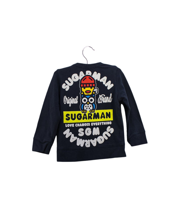 A Black Crewneck Sweatshirts from Sugarman in size 6-12M for boy. (Back View)