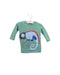A Green Long Sleeve Tops from Seed in size 0-3M for boy. (Front View)
