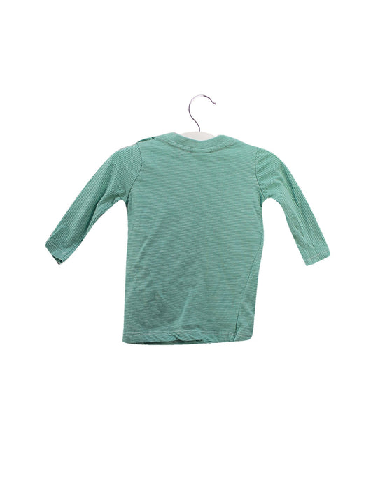 A Green Long Sleeve Tops from Seed in size 0-3M for boy. (Back View)