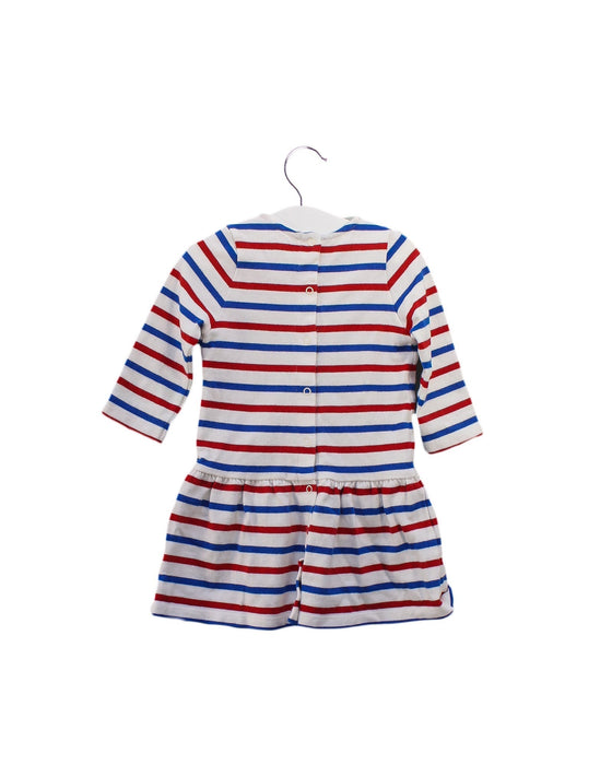 A Multicolour Long Sleeve Dresses from Petit Bateau in size 6-12M for girl. (Back View)