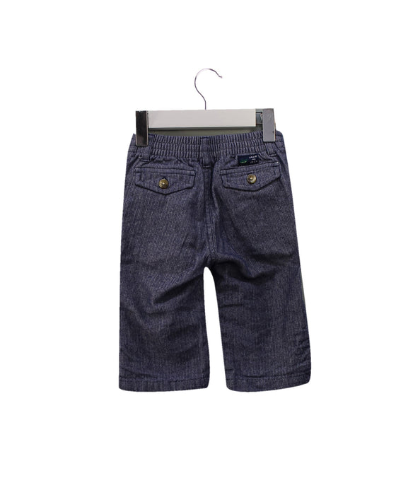 A Navy Casual Pants from Janie & Jack in size 6-12M for boy. (Back View)