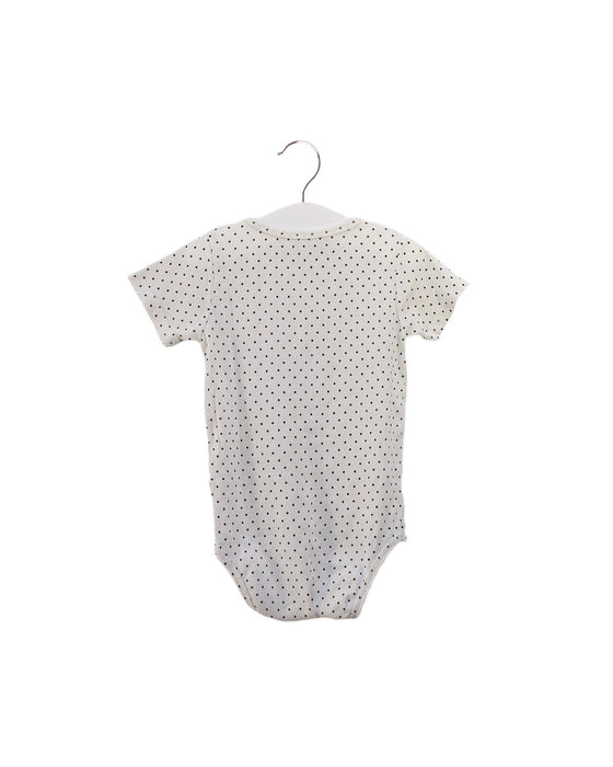 A Ivory Short Sleeve Bodysuits from Aosta in size 6-12M for girl. (Back View)