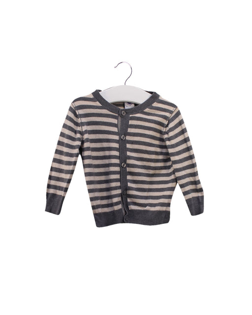 A Grey Cardigans from Petit Bateau in size 6-12M for neutral. (Front View)