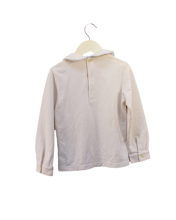 A Ivory Long Sleeve Tops from Nicholas & Bears in size 4T for girl. (Back View)