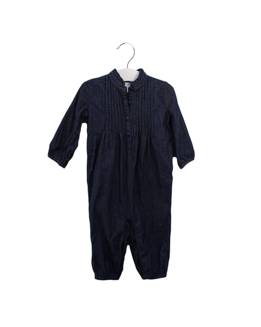 A Navy Long Sleeve Jumpsuits from Ralph Lauren in size 6-12M for girl. (Front View)