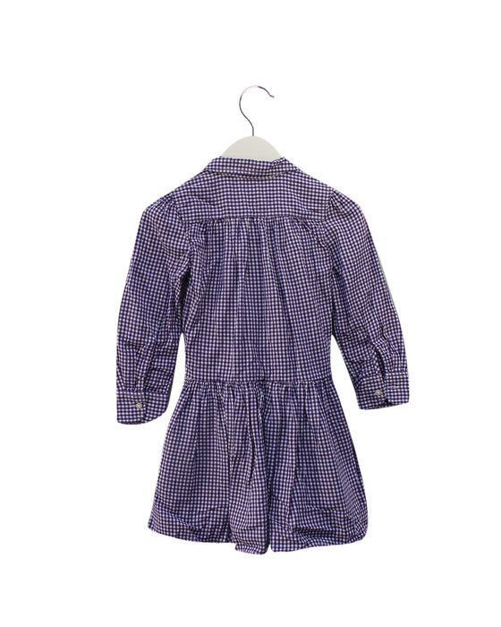 A Purple Long Sleeve Dresses from Ralph Lauren in size 4T for girl. (Back View)