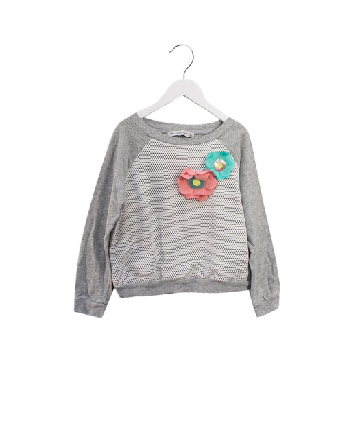 A Grey Crewneck Sweatshirts from Gingersnaps in size 12Y for girl. (Front View)
