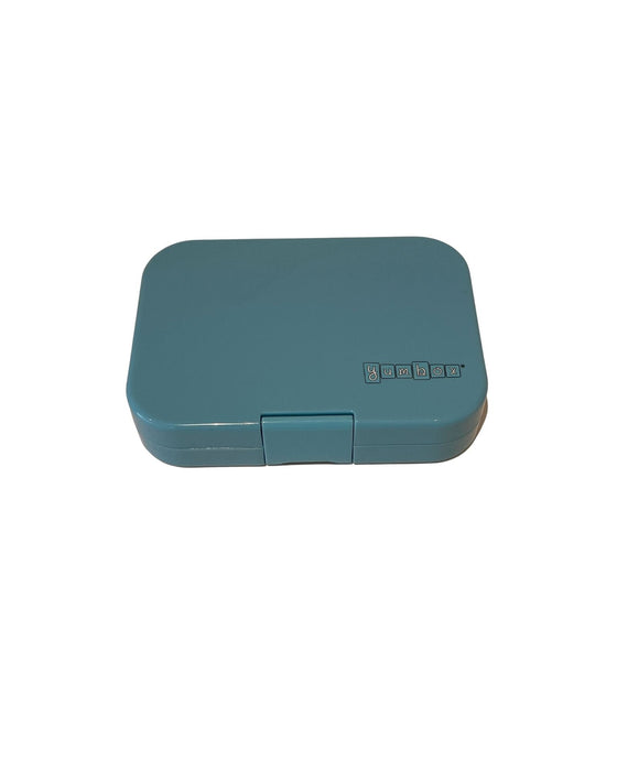 A Blue Utensils & Containers from Yumbox in size 2T for neutral. (Back View)