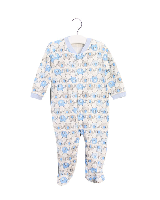 A Blue Long Sleeve Jumpsuits from Les Enphants in size 3-6M for boy. (Front View)