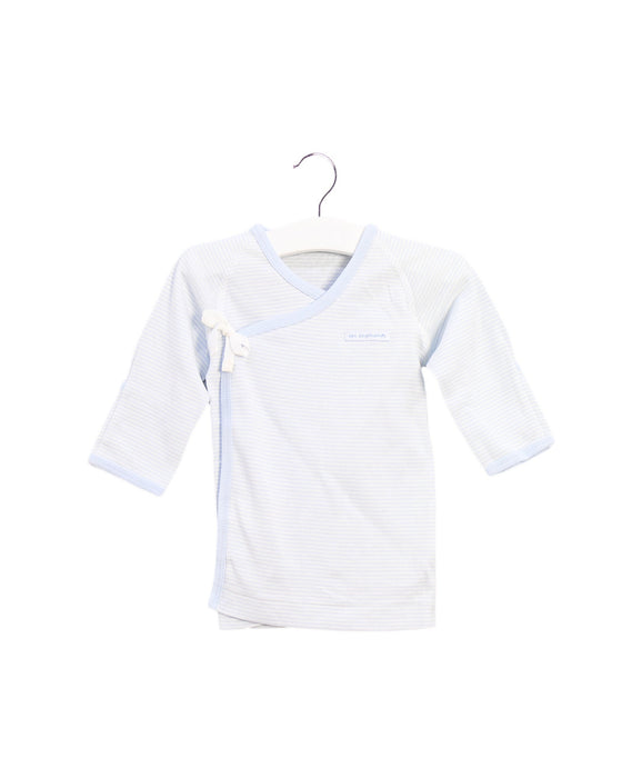 A Blue Long Sleeve Tops from Les Enphants in size 3-6M for boy. (Front View)