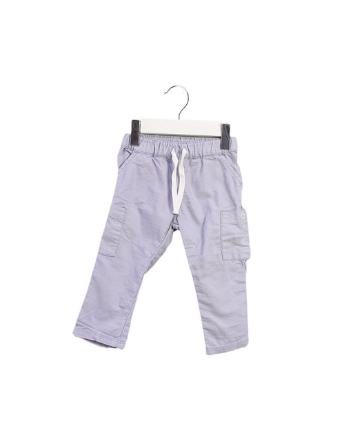 A Blue Casual Pants from Petit Bateau in size 6-12M for boy. (Front View)