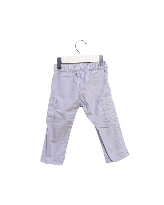 A Blue Casual Pants from Petit Bateau in size 6-12M for boy. (Back View)