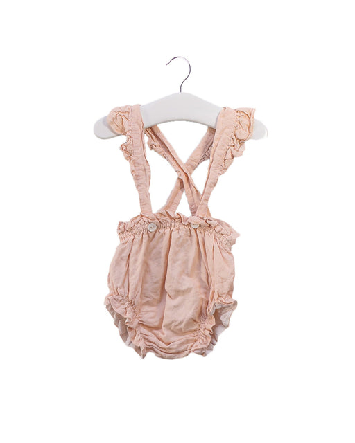 A Pink Sleeveless Rompers from Wedoble in size 6-12M for girl. (Front View)
