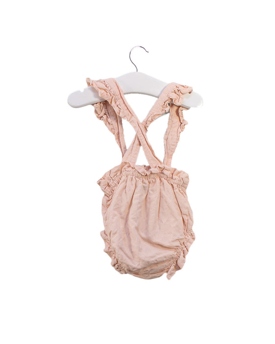 A Pink Sleeveless Rompers from Wedoble in size 6-12M for girl. (Back View)