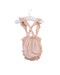 A Pink Sleeveless Rompers from Wedoble in size 6-12M for girl. (Back View)