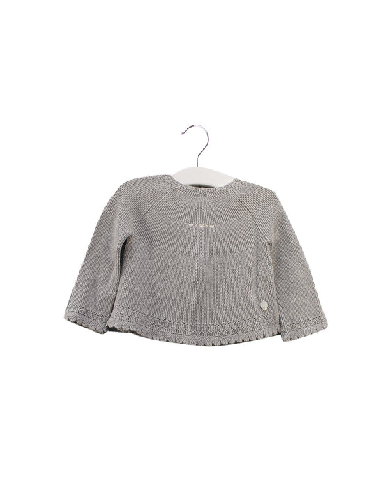 A Grey Knit Sweaters from Pili Carrera in size 6-12M for girl. (Front View)