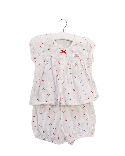 A White Shorts Sets from Tartine et Chocolat in size 6-12M for girl. (Front View)