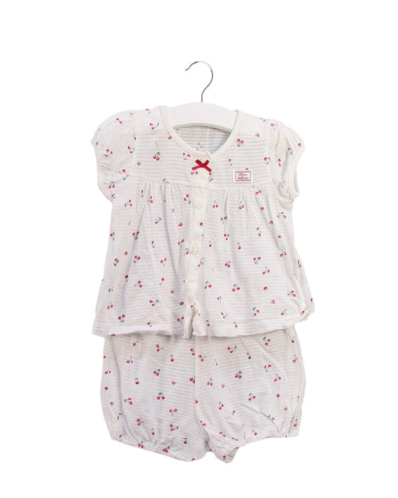A White Shorts Sets from Tartine et Chocolat in size 6-12M for girl. (Front View)