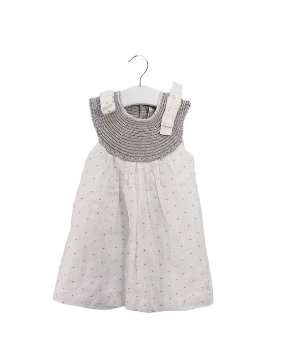 A Ivory Dress Sets from Pili Carrera in size 6-12M for girl. (Front View)
