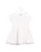 A White Short Sleeve Dresses from Petit Bateau in size 3-6M for girl. (Front View)