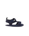 A Navy Sandals from Seed in size 3-6M for men. (Back View)