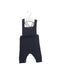 A Navy Long Overalls from Jacadi in size 0-3M for boy. (Front View)