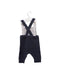 A Navy Long Overalls from Jacadi in size 0-3M for boy. (Back View)