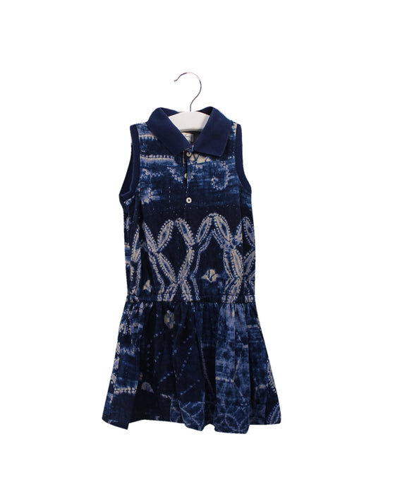 A Navy Dress Sets from Ralph Lauren in size 12-18M for girl. (Front View)