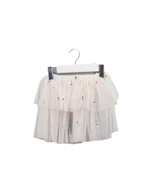 A White Short Skirts from Velveteen in size 3-6M for girl. (Front View)
