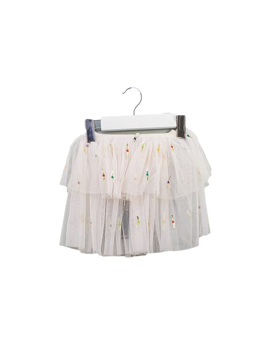 A White Short Skirts from Velveteen in size 3-6M for girl. (Front View)
