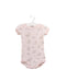 A Pink Short Sleeve Bodysuits from Petit Bateau in size 3-6M for girl. (Front View)