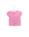 A Pink Short Sleeve T Shirts from Jacadi in size 3-6M for girl. (Back View)