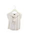 A White Short Sleeve Tops from Velveteen in size 4T for girl. (Front View)