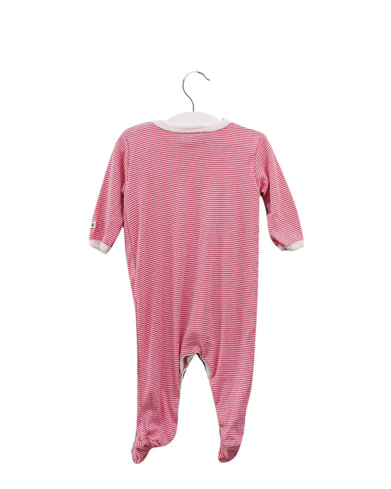 A Pink Onesies from Petit Bateau in size 3-6M for girl. (Back View)